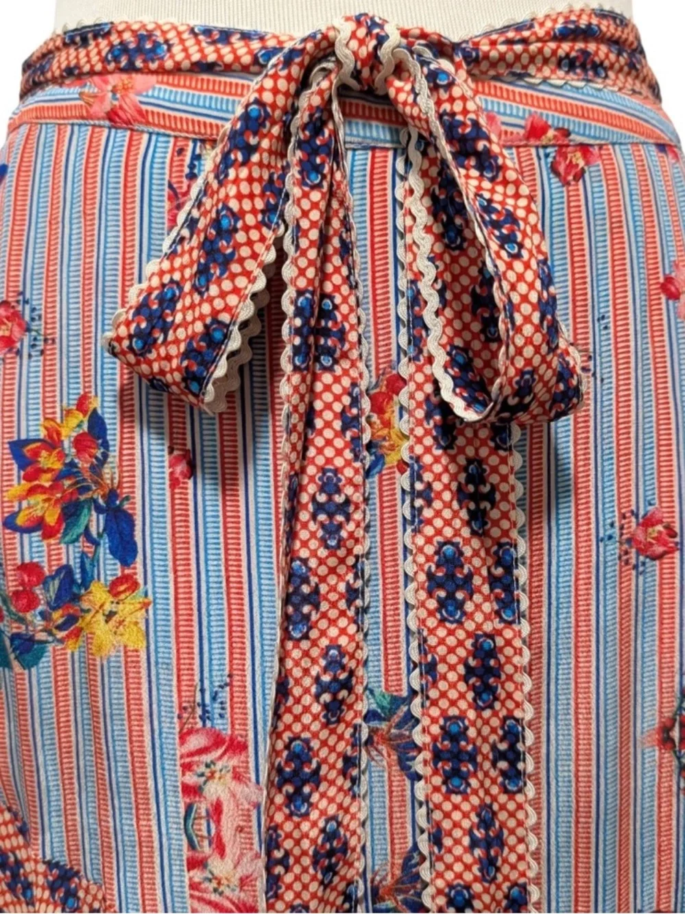 Anthropologie Bhanuni Casablanca Ruffle boho maxi Skirt Jyoti Sharma Size 8 - Picture 8 of 11